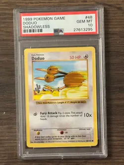 POKEMON SHADOWLESS DODUO #48 PSA10 # 27613295 - Image 3
