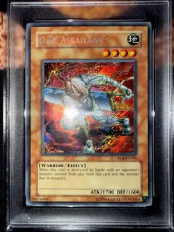 🔥 YUGIOH • D.D. ASSAILANT • SECRET RARE • DR04-EN244 • PSA 9 MINT 🔥 - Image 3