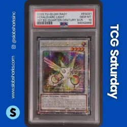 2023 YU-GI-OH 25 ANNI RARITY COLLECTION 1ST ED HERALD OF THE ARC LIGHT QC PSA 10 - Image 1