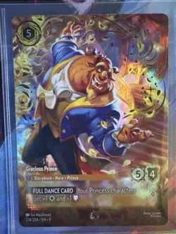 Disney Lorcana - BEAST Gracious Prince Enchanted FABLED 224/204 NM - Image 1
