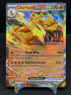 Pokemon TCG Charizard EX 006/165 2023 Scarlet & Violet 151 Double Rare Card 220 - Image 1
