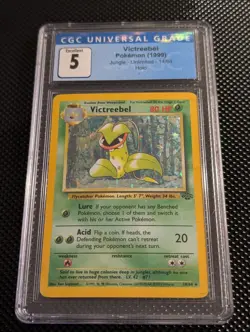 Pokemon Victreebel Holo Rare Jungle Card 14/64 WOTC Graded CGC 5 Vintage - Image 1