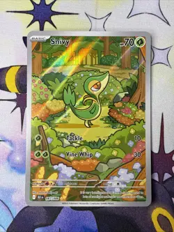 Snivy 087/086 Illustration Rare Black Bolt Pokemon Card TCG English NM - Image 1