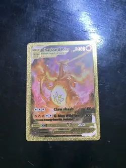 Charizard V HP330 Claw Shash Gold Accent Foil Fan Art Cards - Image 2
