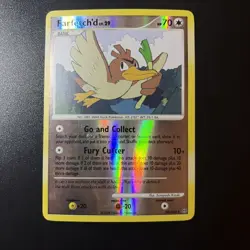 Pokemon TCG Farfetch'd Reverse Holo HeartGold SoulSilver Card 19/123 - Image 1