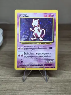 Mewtwo - 10/102 - Pokemon Base Set Unlimited Holo Rare Card WOTC MP - Image 5