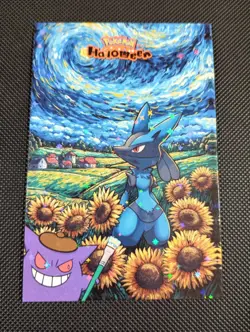 Pokemon 2025 Card Database Halloween Set Lucario Van Gogh Star Holo Peru - Image 1