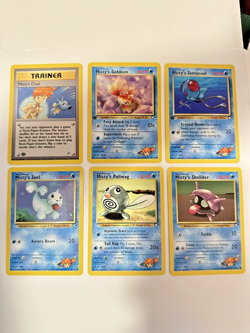 Pokemon TCG Misty's Cerulean City Gym Team Vintage Card Bundle - Gym Heroes - NM - Image 1
