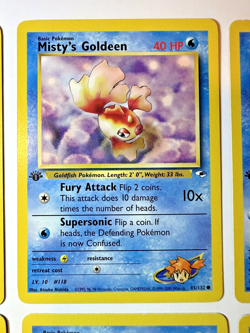 Pokemon TCG Misty's Cerulean City Gym Team Vintage Card Bundle - Gym Heroes - NM - Image 3
