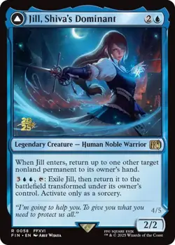 Jill, Shiva's Dominant // Shiva, Warden of Ice [FINAL FANTASY Prerelease Promo] - Image 1
