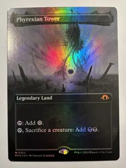 MTG - Phyrexian Tower - BORDERLESS FOIL - Mythic - Modern Horizons 3 - Image 1