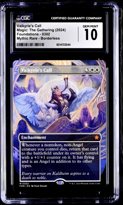 2024 MTG Magic The Gathering FDN Foundations #302 Valkyrie's Call CGC 10 POP 1 - Image 1