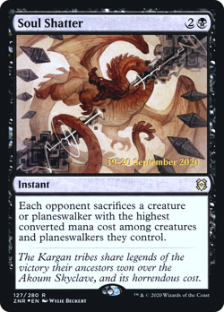 Soul Shatter Prerelease FOIL - Zendikar Rising ZNR MTG Magic - Near Mint - Image 1