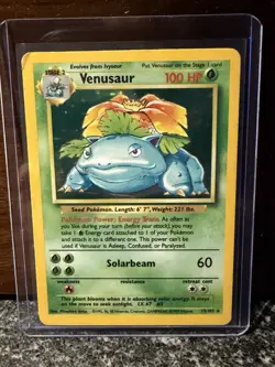 1999 Venusaur Holo Rare Pokemon Card TCG Base Set 15/102 - Image 2