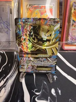 Pokemon TCG M Steelix EX Full Art Mega Holo Ultra Rare 109/114 XY Steam Siege NM - Image 1