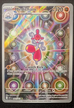 MEDICHAM ILLUSTRATION RARE 241/217 Pokemon TCG: Mega Evolutions Ascended Heroes - Image 3