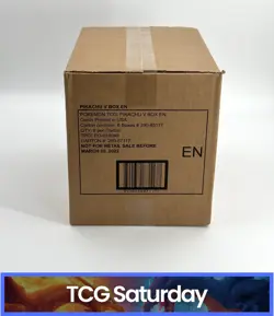 POKEMON TCG PIKACHU V BOX EN SEALED CASE - Image 1