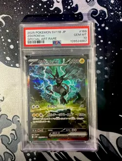 Pokemon Zekrom ex Special Art Rare Black Bolt 169/086 Holo Japanese PSA 10 - Image 1