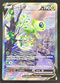 2021 Pokemon Sword & Shield Fusion Strike #245/264 Celebi V - Image 1