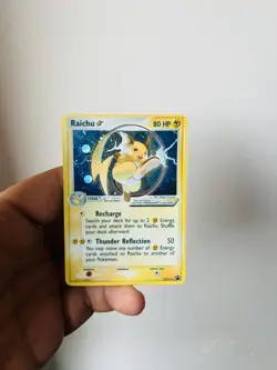 Raichu Goldstar 12/112 Holo Promo Fun Card Gold Star Pokemon - Image 1