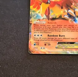 Pokemon Ho-Oh EX 22/124 Dragons Exalted Alternative Holo Deck Exclusive MP - Image 2