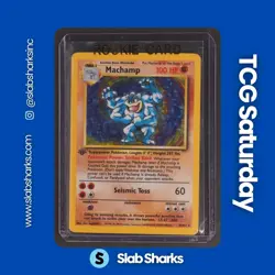 1999 POKEMON 1ST EDITION #8/102 MACHAMP HOLO - Image 1
