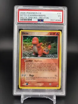 PSA 3 Ditto (Charmander) #37 2005 Delta Species - Reverse Foil - Image 1