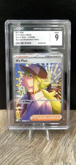 {CGC Mint 9} N's Plan #170 Pokemon Black Bolt - Image 1