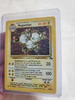 Magneton (11) Holo Rare 11 Fossil Unlimited EN MP/HP WOTC - Image 2