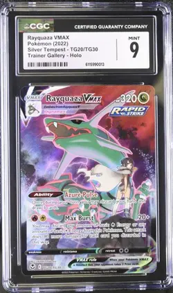 CGC 9 Rayquaza VMAX TG20/TG30 Silver Tempest Trainer Gallery Pokemon - Image 1