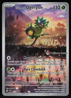 Teal Mask Ogerpon 123 Promo Scarlet & Violet Pokemon - Image 1