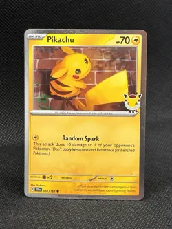 Pokemon Pikachu 2026 Pokemon Day Stamped 051/162 (Cosmos Holo) NM Near Mint - Image 1