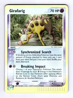 Girafarig Dragon #16 (2003) Rare Reverse Holo NM Pokemon - Image 1