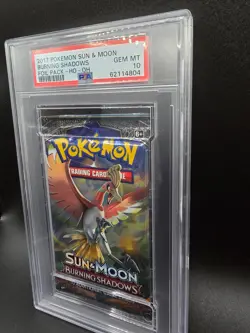 PSA 10 POKEMON SUN & MOON Burning Shadows Booster pack - Image 1