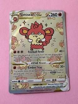 Pokemon TCG Simisear VSTAR GG37/GG70 Crown Zenith: Galarian Gallery NM - Image 2