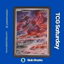 2023 POKEMON SV PARADOX RIFT #199/182 GROUDON ILLUSTRATION RARE - Image 1