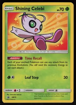 Shining Celebi SM79 Promo SM Black Star Promos Pokemon - Image 1