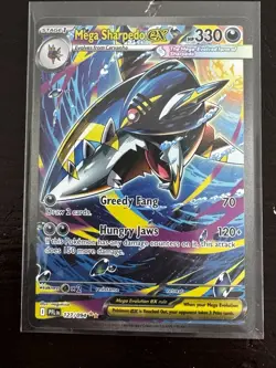 carte pokemon Phantasmal Flames Mega Sharpedo Ex 127 SIR Special Illustration Ra - Image 1