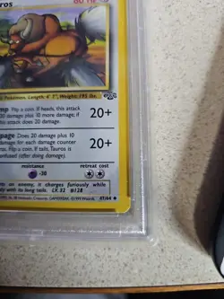1999 Pokemon Jungle Tauros 1st Edition Ex-MT 6 - Image 4