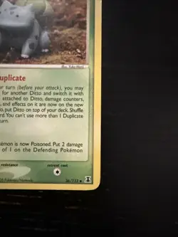 Pokemon Ditto (Bulbasaur) 36/113 Delta Species Uncommon Regular 60HP Nintendo - Image 4