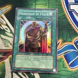 Yugioh! Messenger of Peace MRL-102 Super Rare Unlimited HP - Image 1