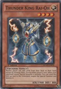 YUGIOH THUNDER KING RAI-OH COMMON 1ST EDITION RYMP-EN074 - Image 1