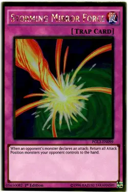 Storming Mirror Force - PGL3-EN099 - Gold Rare - 1st Edition - Lightly Played - Image 1