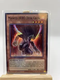 Yugioh! Masked HERO Dusk Crow Maze of the Muertos MZMU-EN014 - Image 1