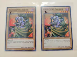 2x Archfiend Soldier BP01-EN112 Common 1st Ed LP - Image 1