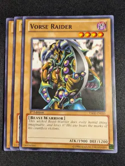 Yugioh - 3x Vorse Raider YSKR-EN010 1st Edition Common NM - Image 1