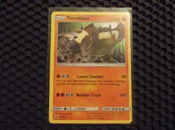 Terrakion SM223 Black Star Promo COSMOS Holo Pokemon Card * NM 2019 * - Image 5