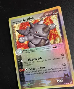 Team Magma's Rhydon | 11/95 | Ex Magma Vs Aqua |Reverse Holo | Pokemon Card | MP - Image 2