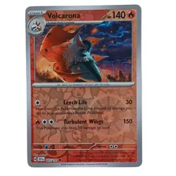 Volcarona Reverse Holo 025/191 Surging Sparks Pokemon Card NM - Image 1