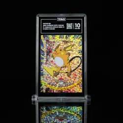 TAG 10 Raichu #26 - 2000 Topps Chrome TV Pokemon Card - Sparkle - Image 1